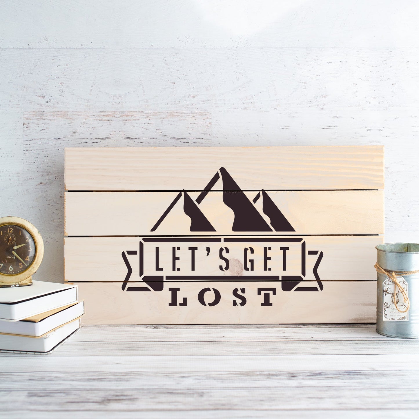 Lets Get Lost Stencil