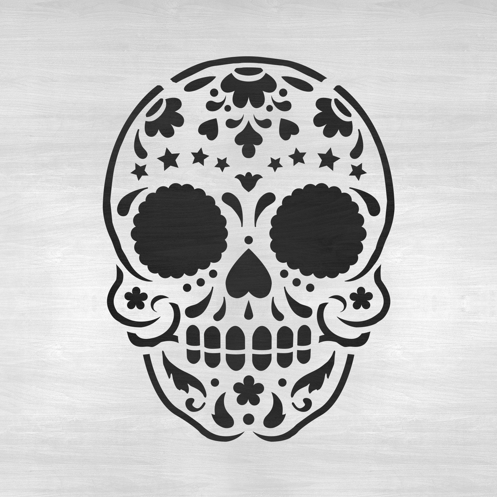 Sugar Skull Starry Stencil