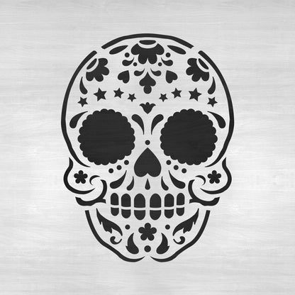 Sugar Skull Starry Stencil