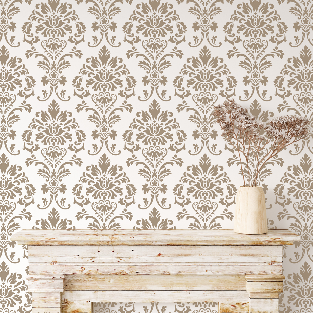 Duchess Damask Wallpaper Stencil