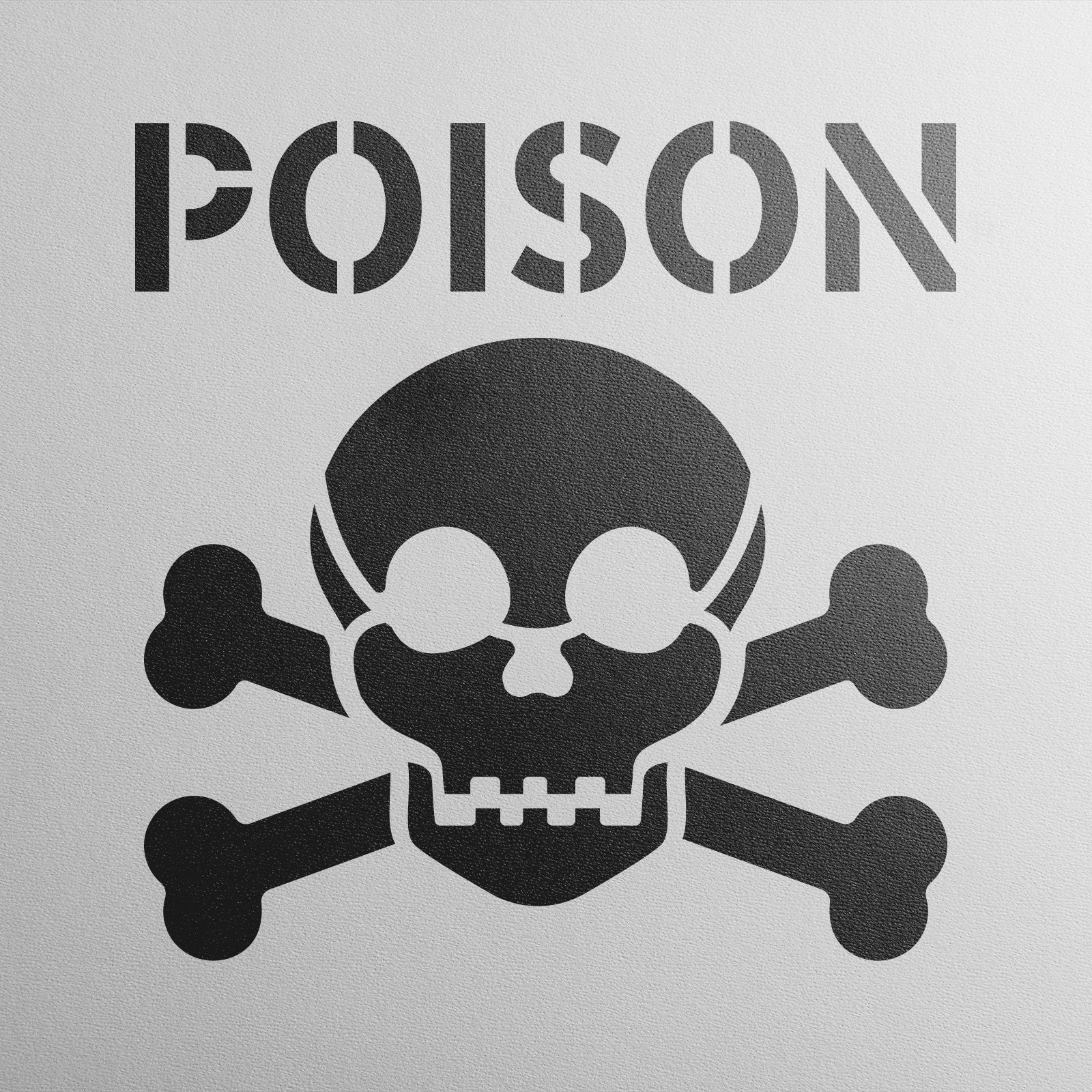 Poison Symbol Stencil