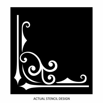 Marco Damask Corner Stencil