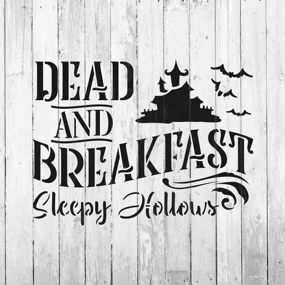 Dead And Breakfast Stencil