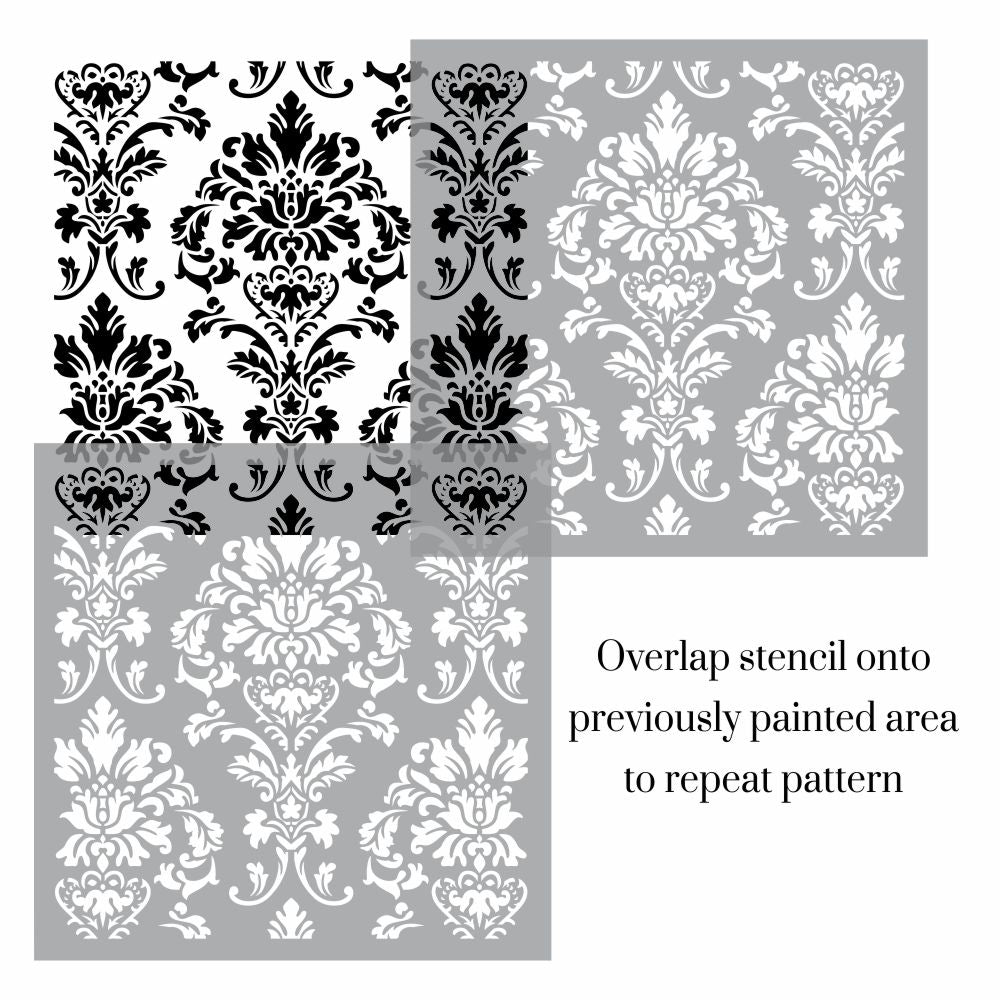 Duchess Damask Wallpaper Stencil