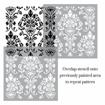 Duchess Damask Wallpaper Stencil