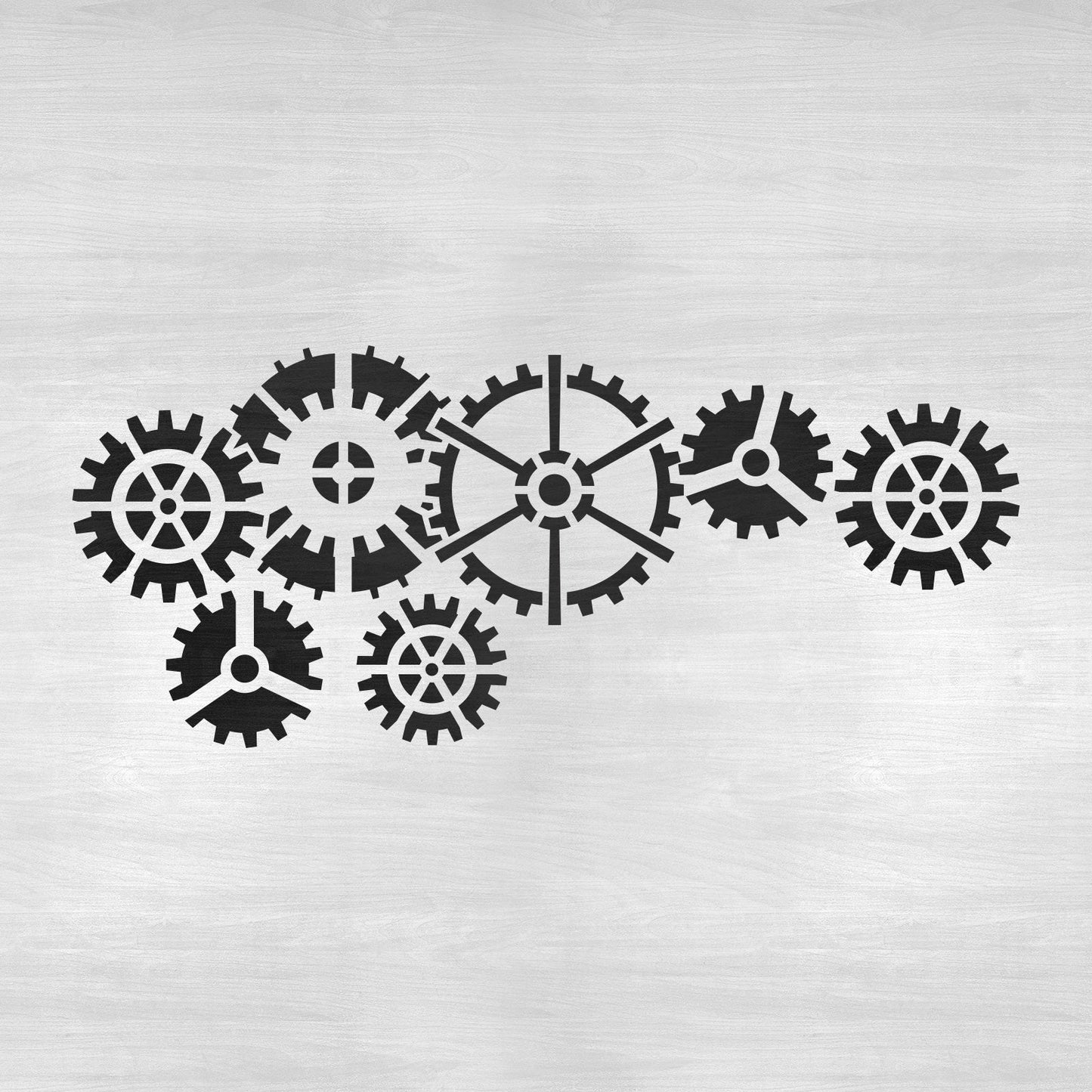 Gears Stencil