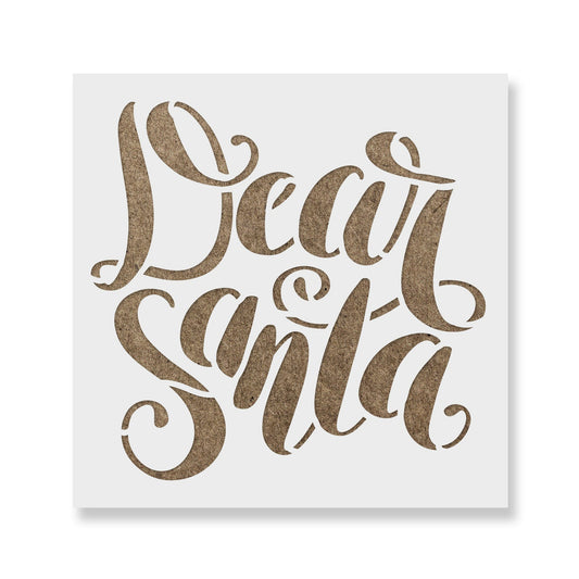 Dear Santa Stencil