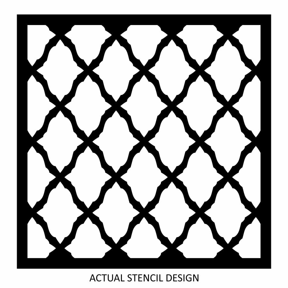 Tisba Trellis Stencil