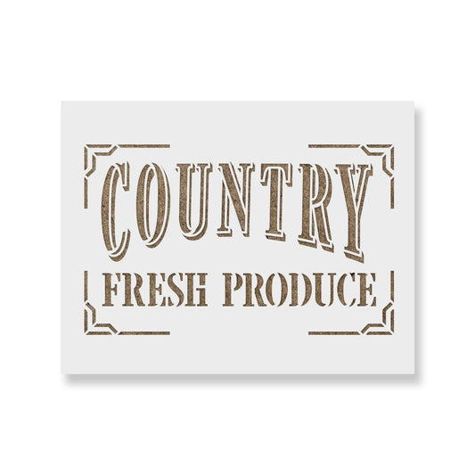 Country Fresh Produce Stencil