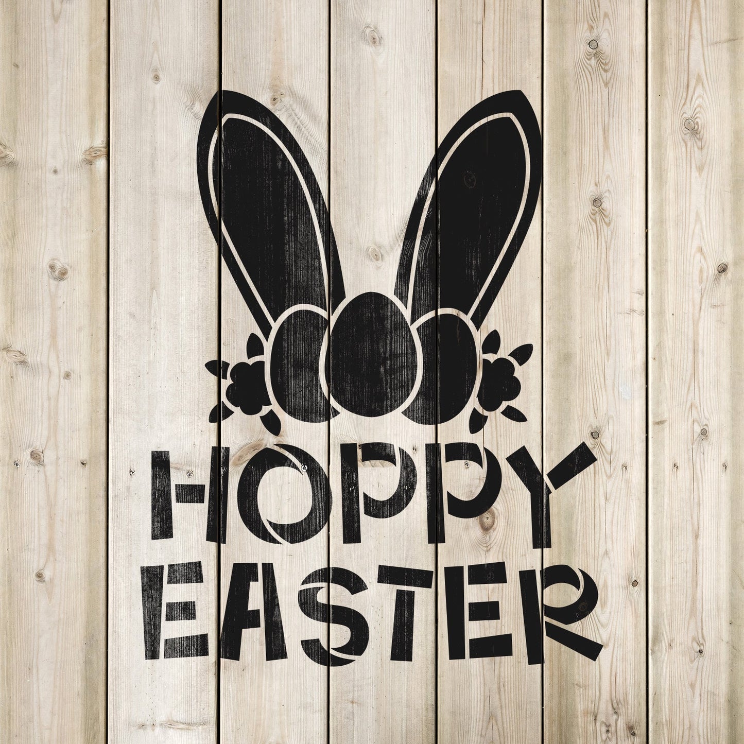 Hoppy Easter Stencil