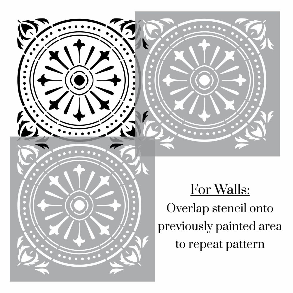 Zahara Tile Stencil