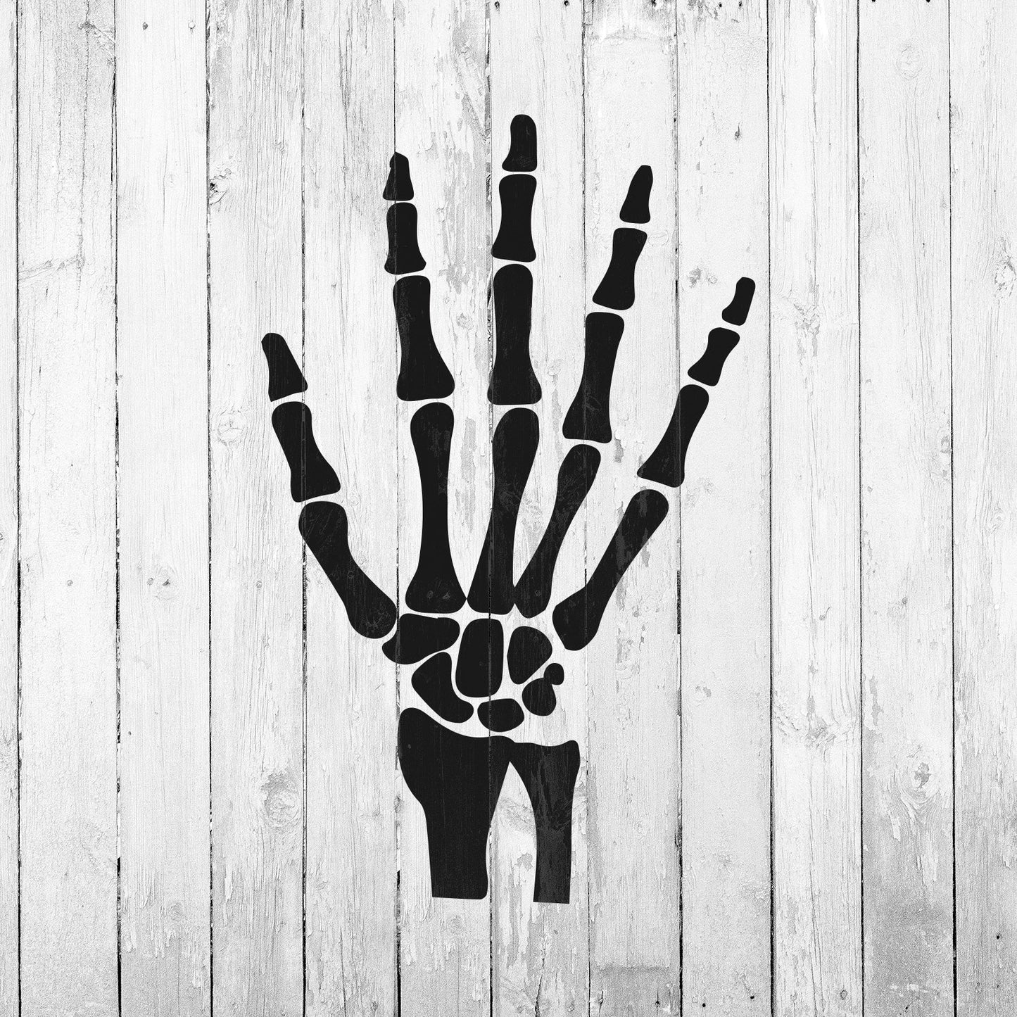 Skeleton Hand Stencil