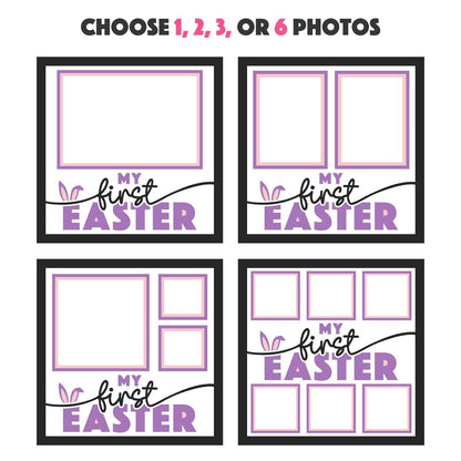 My First Easter - 9 x 9 Inch Photo Frame - 1, 2, 3 or 6 photos / Multi Colour