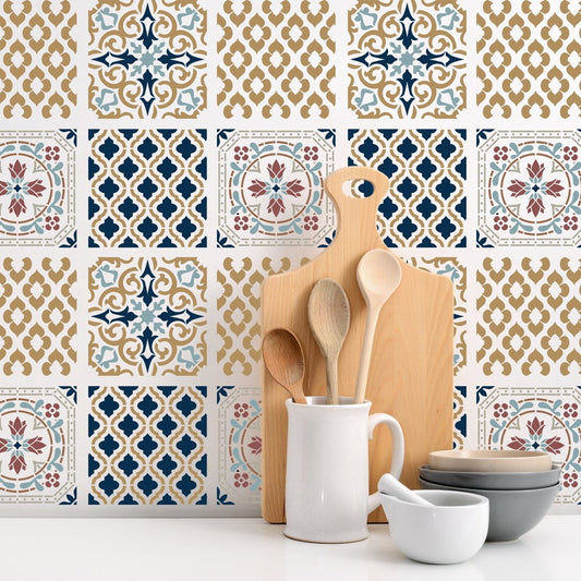 Pietra Damask Tile Stencil