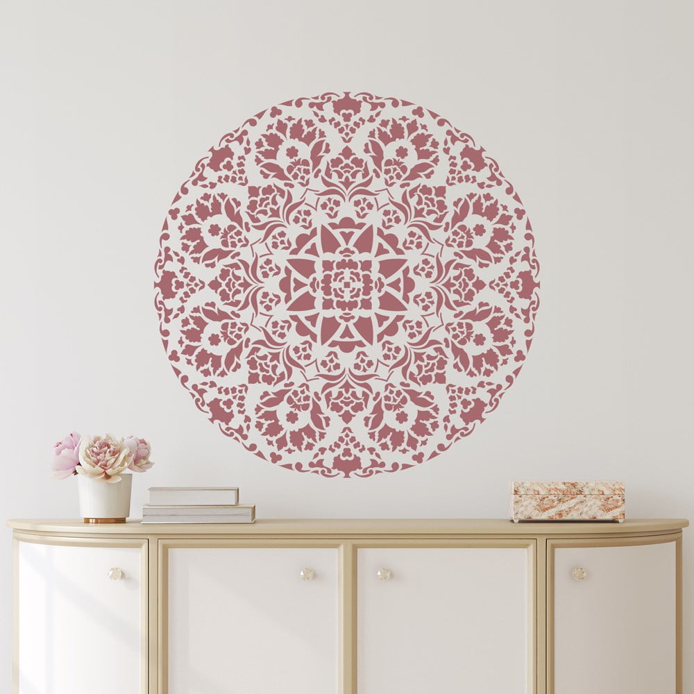 Maya Floral Medallion Stencil