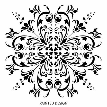 Lina Floral Damask Stencil