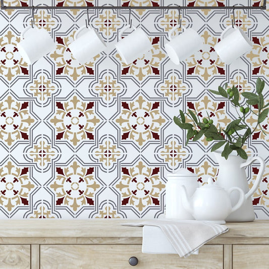 Answar Moroc Tile Stencil