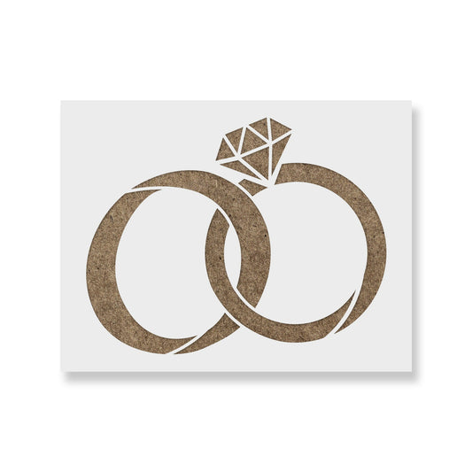 Wedding Rings Stencil