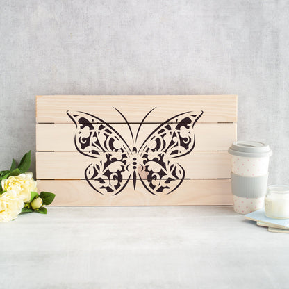 Butterfly Gothic Stencil