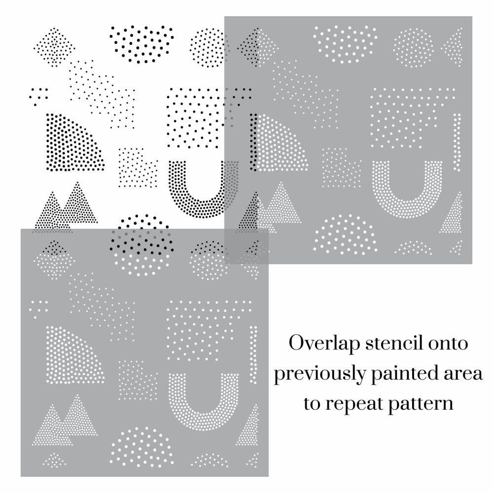 Abstract Shapes Geo Stencil