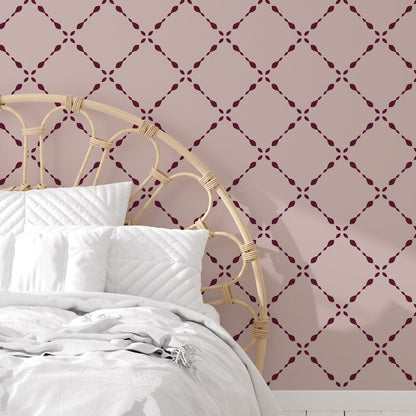 Stylish Beaded Trellis Stencil