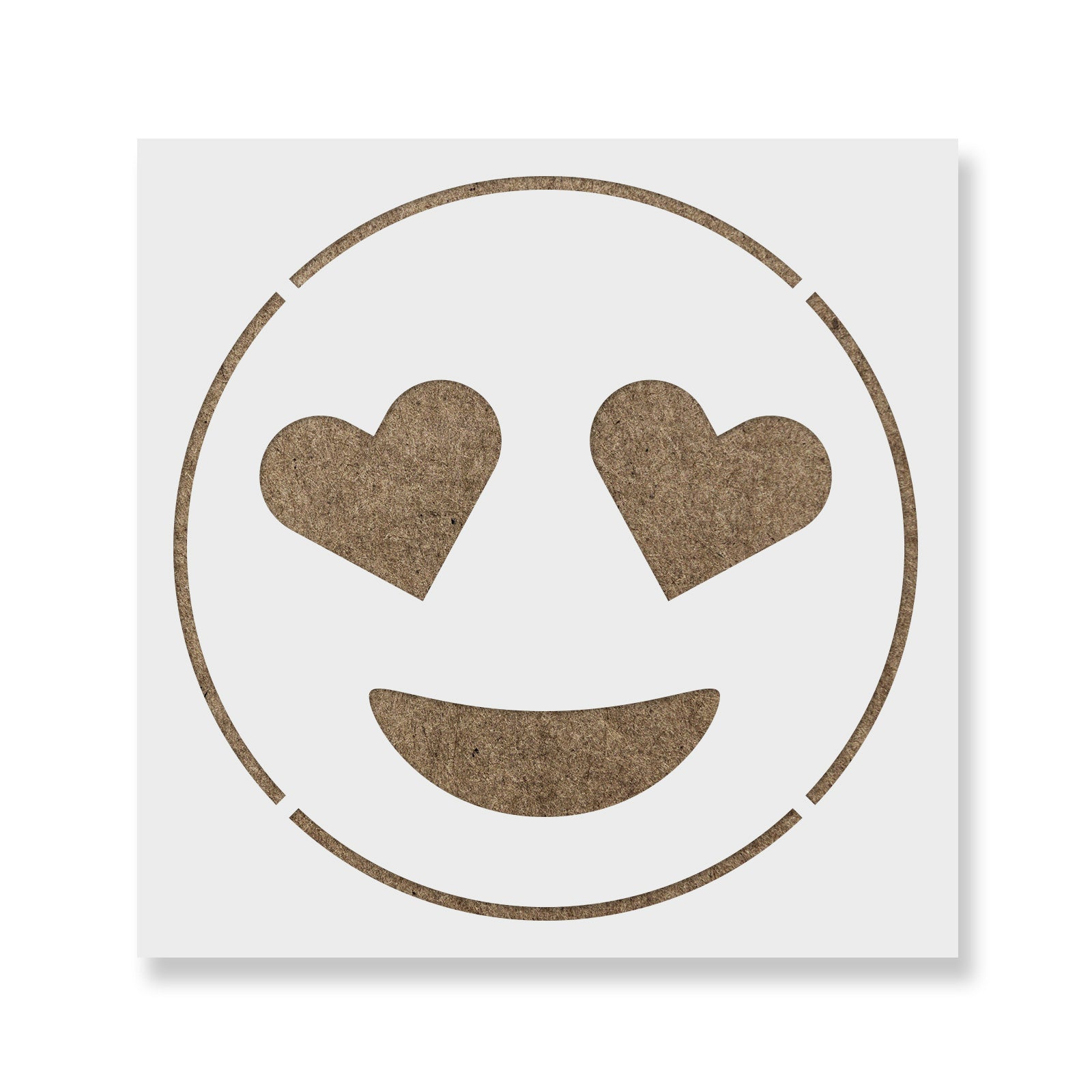 Emoji Heart Eyes Stencil