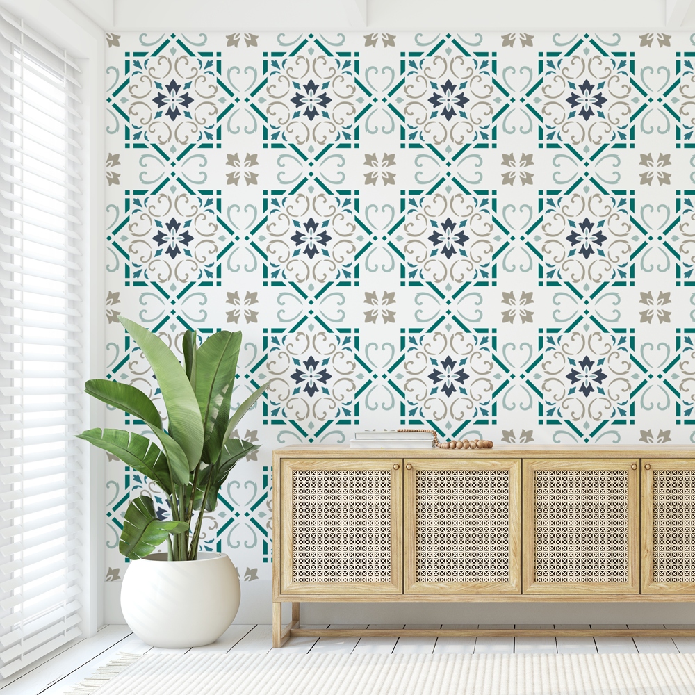 Estevan Moroccan Tile Stencil