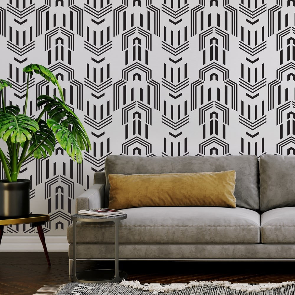 Gatsby Retro Wall Stencil