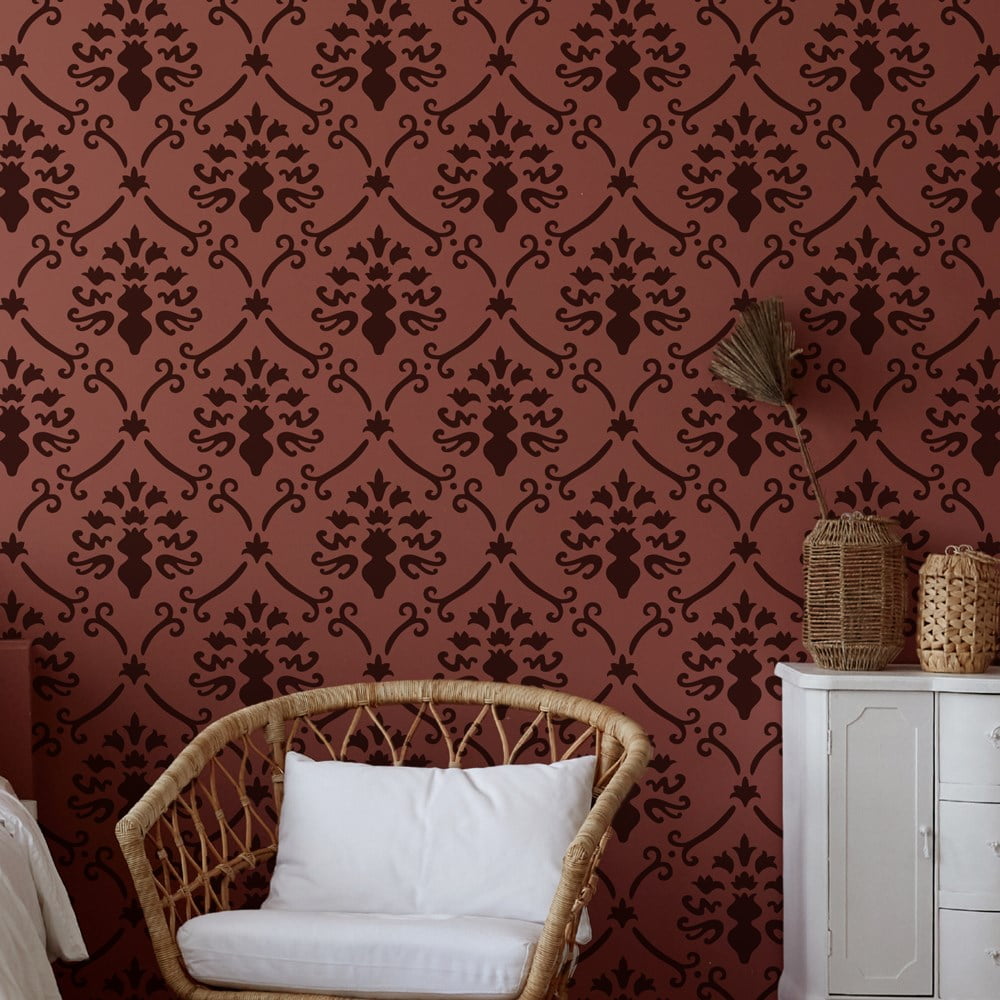 Bagru Damask Allover Stencil