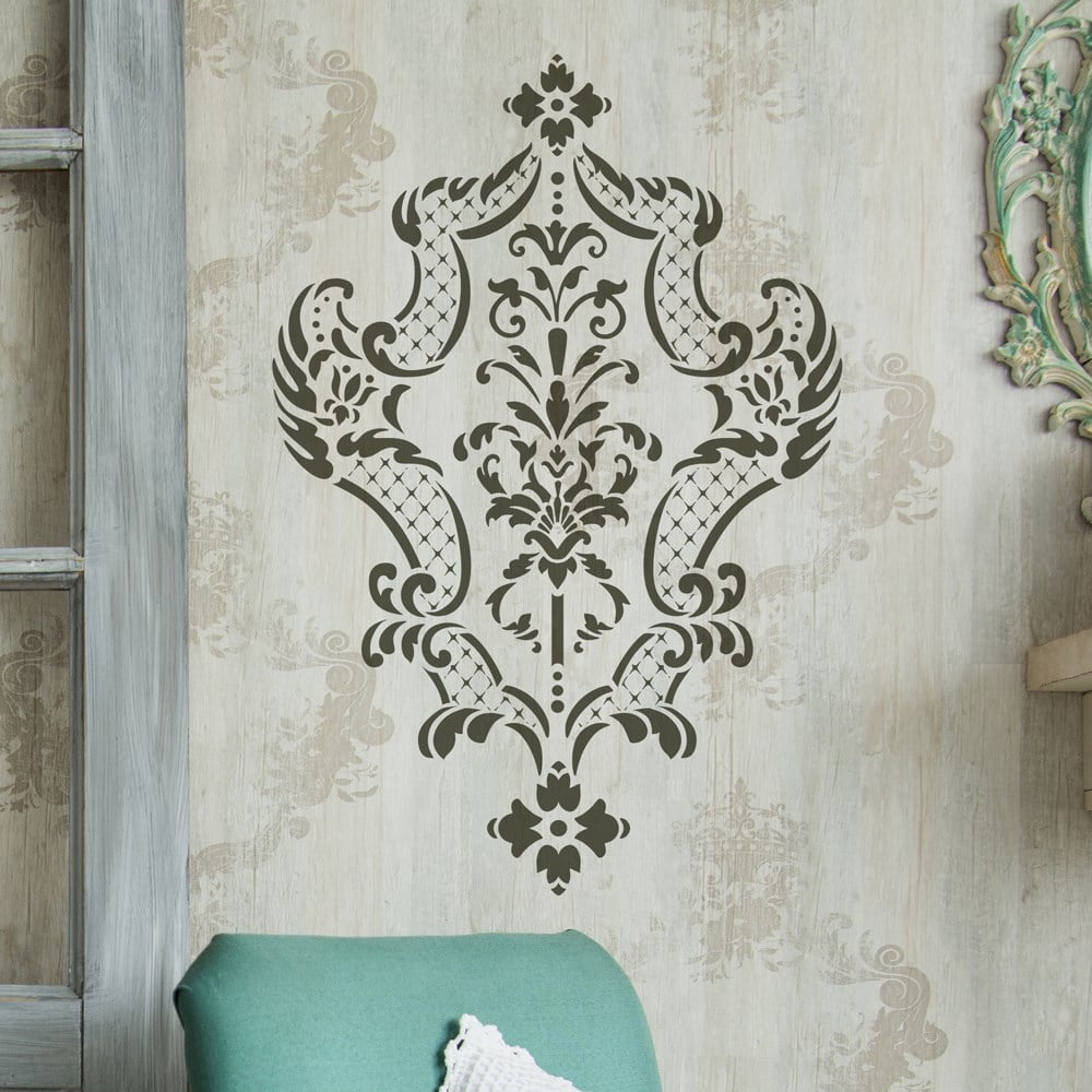 Sainte-Rosa Damask Stencil