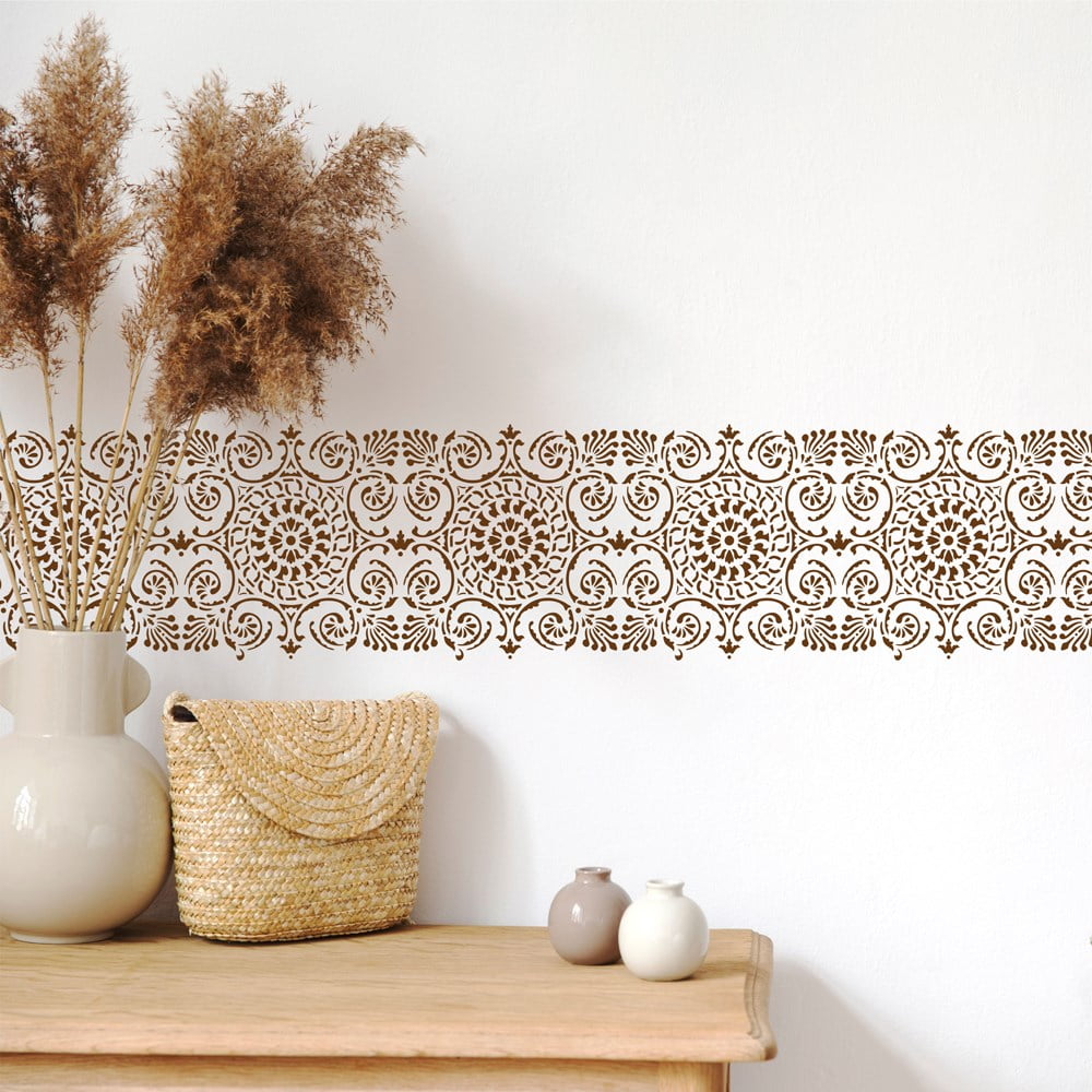 Arabesque Border Stencil