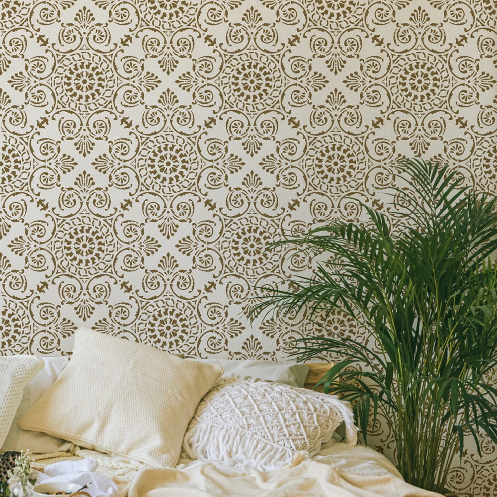 Caserta Damask Allover Stencil