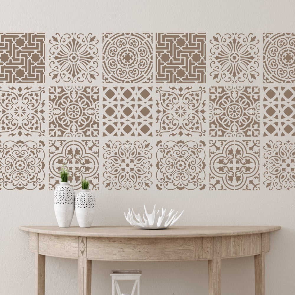 Velletri Allover Tile Stencil