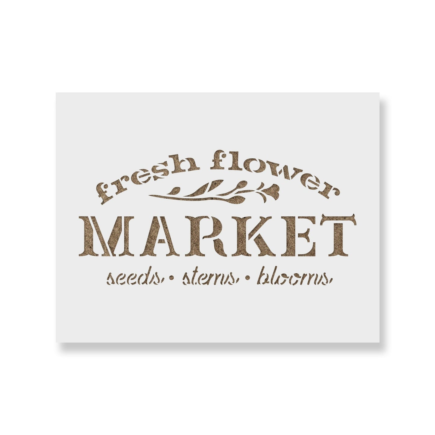 Fresh Flower Market Sign Stencil