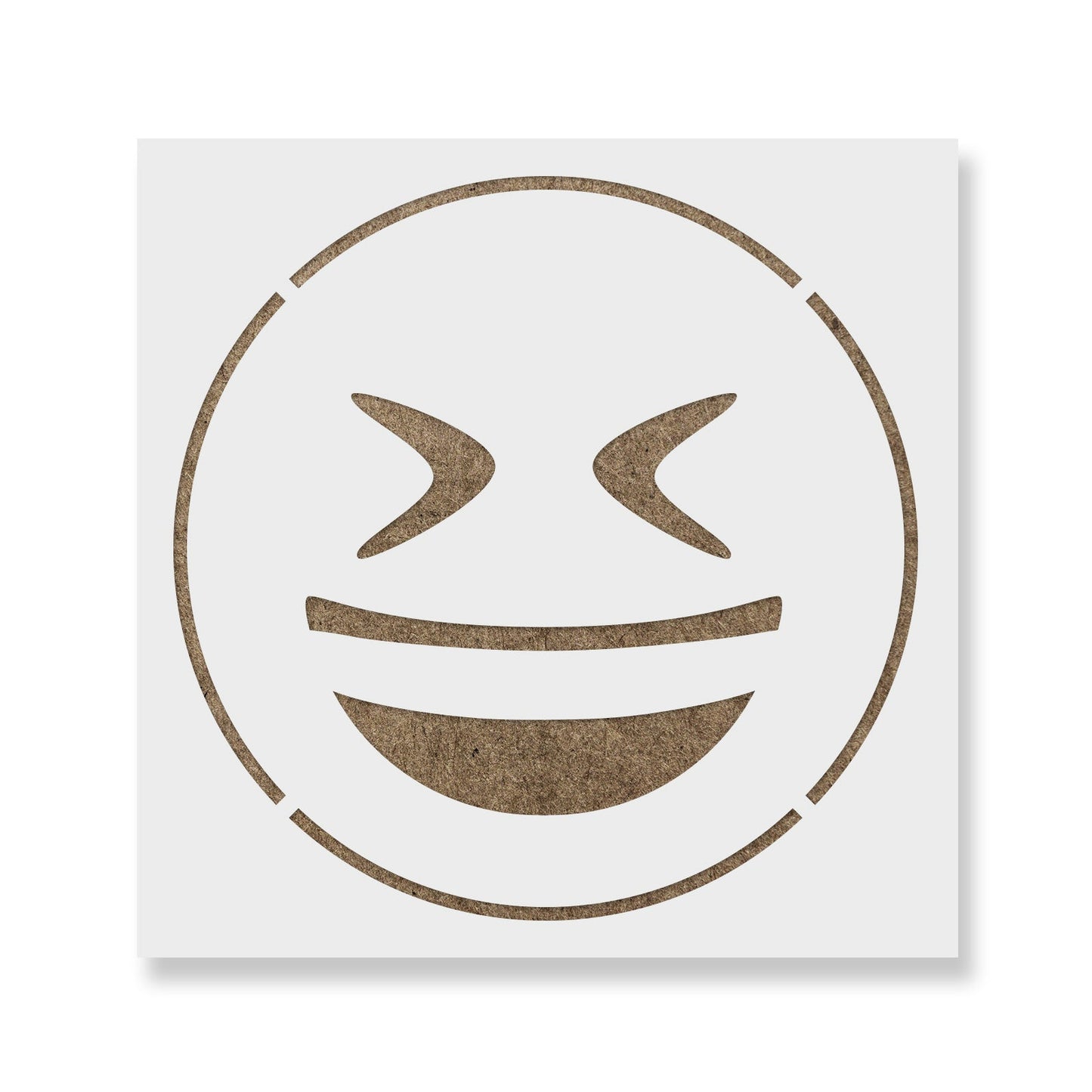 Emoji Grinning Squinting Stencil