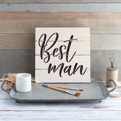 Best Man Stencil