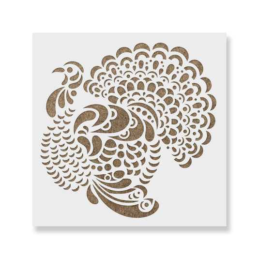 Popup Thanksgiving Turkey Stencil