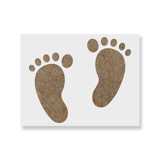 Baby Feet Baby Shower Stencil