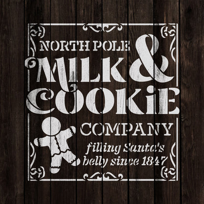 North Pole Cookie Company Stencil