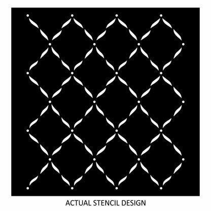 Diamond Dash Trellis Stencil