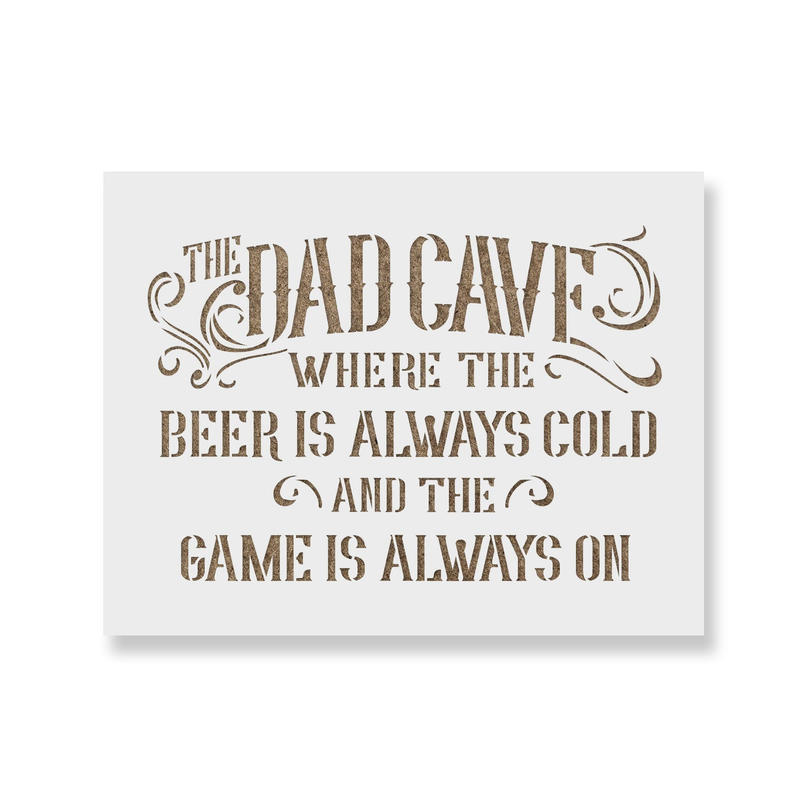 Dad Man Cave Stencil