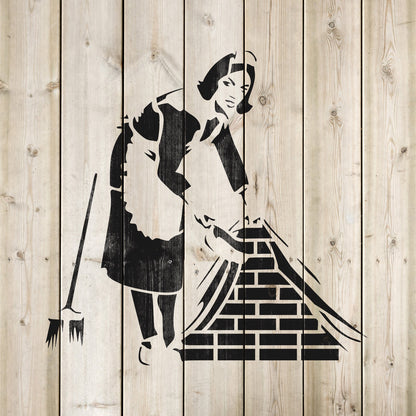 Maid Banksy Stencil