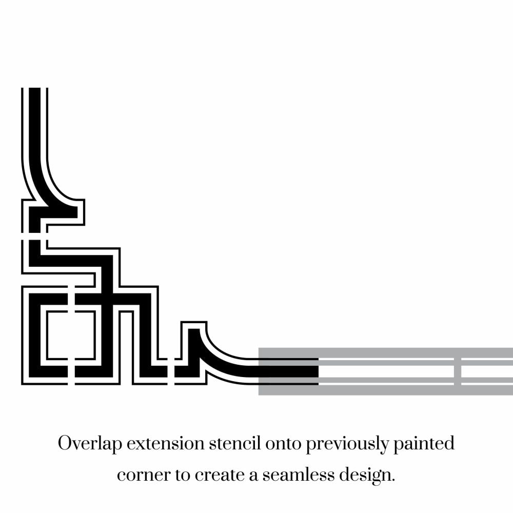 Turner Retro Corner Stencil Set