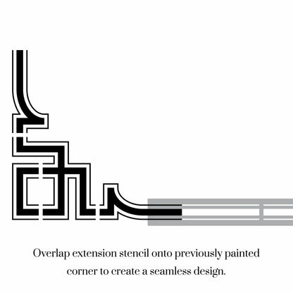 Turner Retro Corner Stencil Set