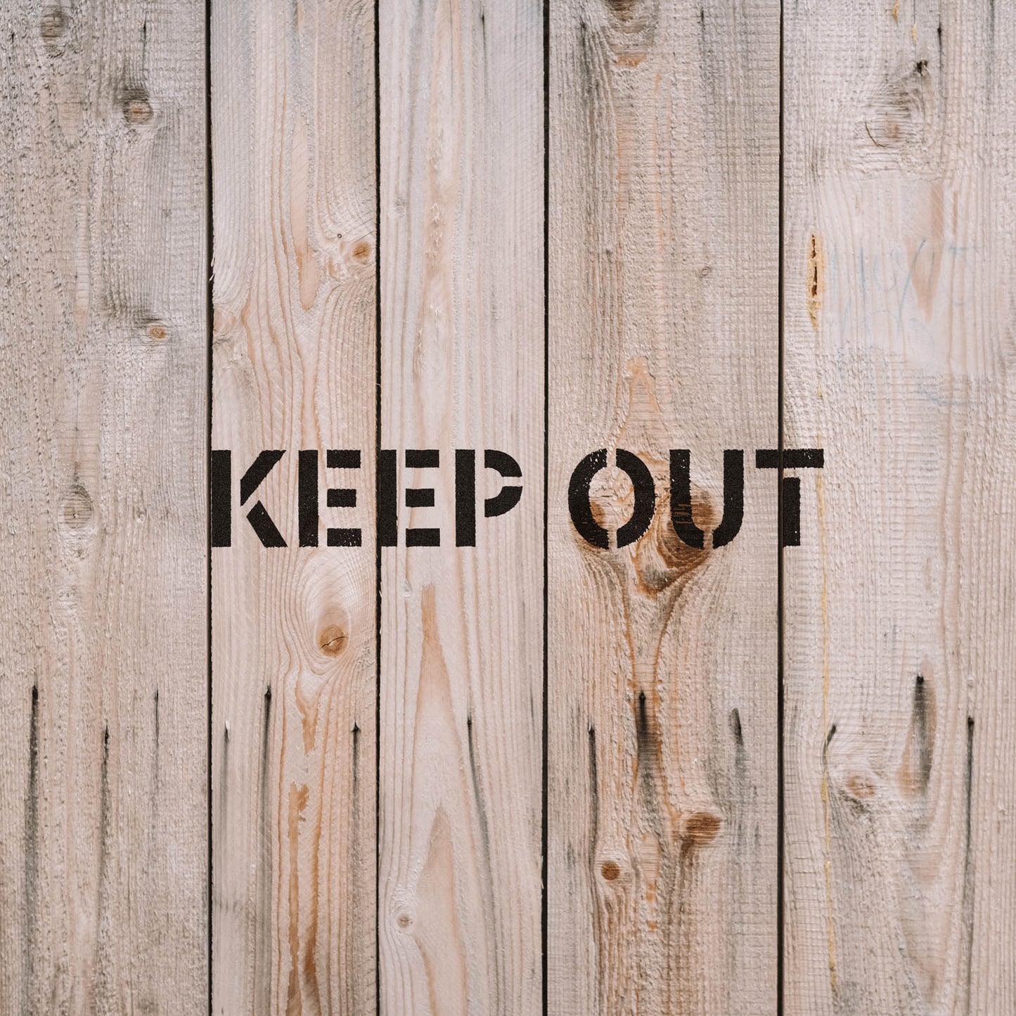 Keep Out Sign Stencil