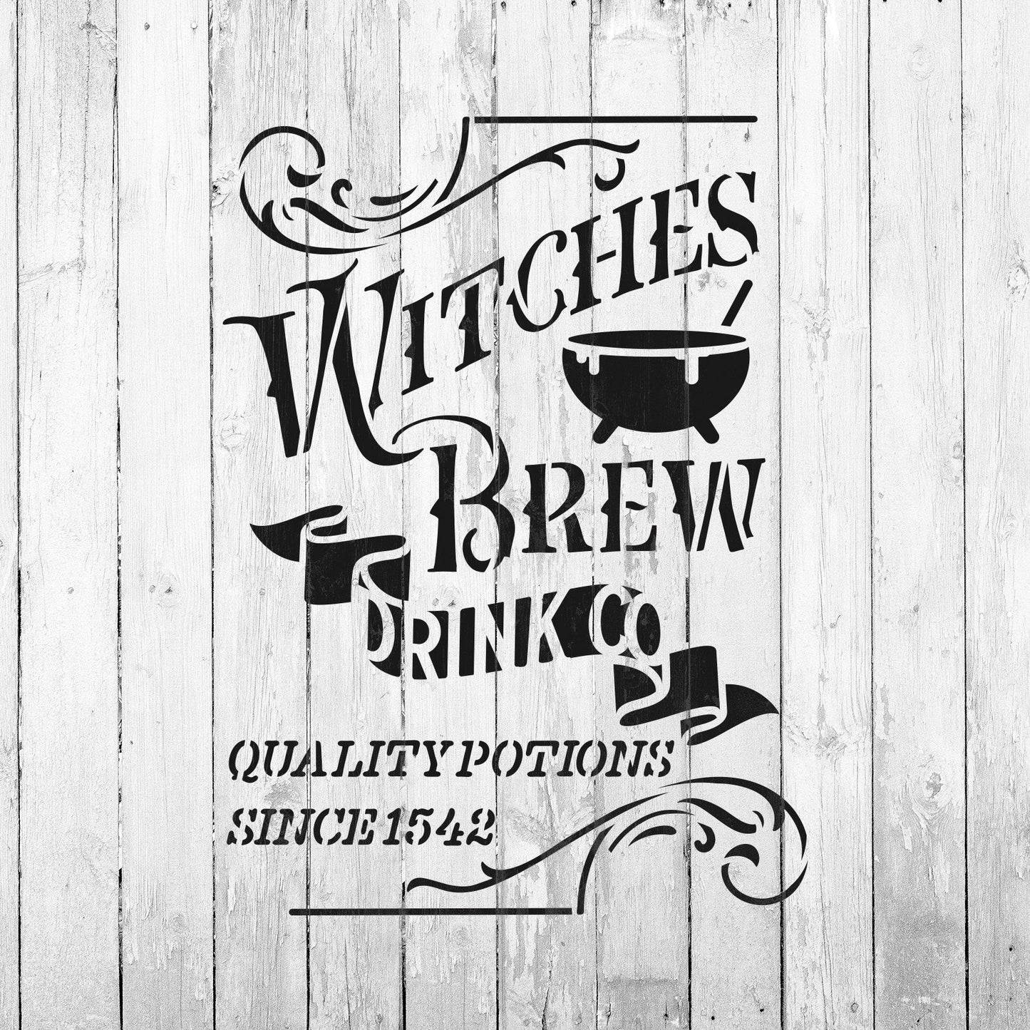 Witches Brew Drink Co Stencil