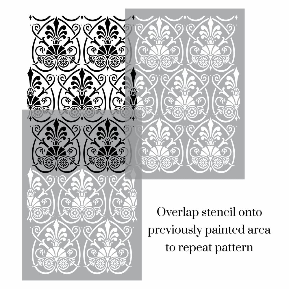 Persia Floral Allover Stencil