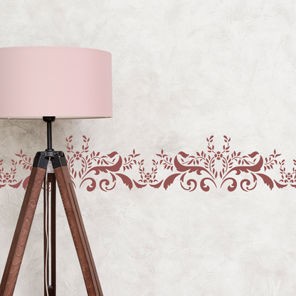 Ornate Floral Border Stencil