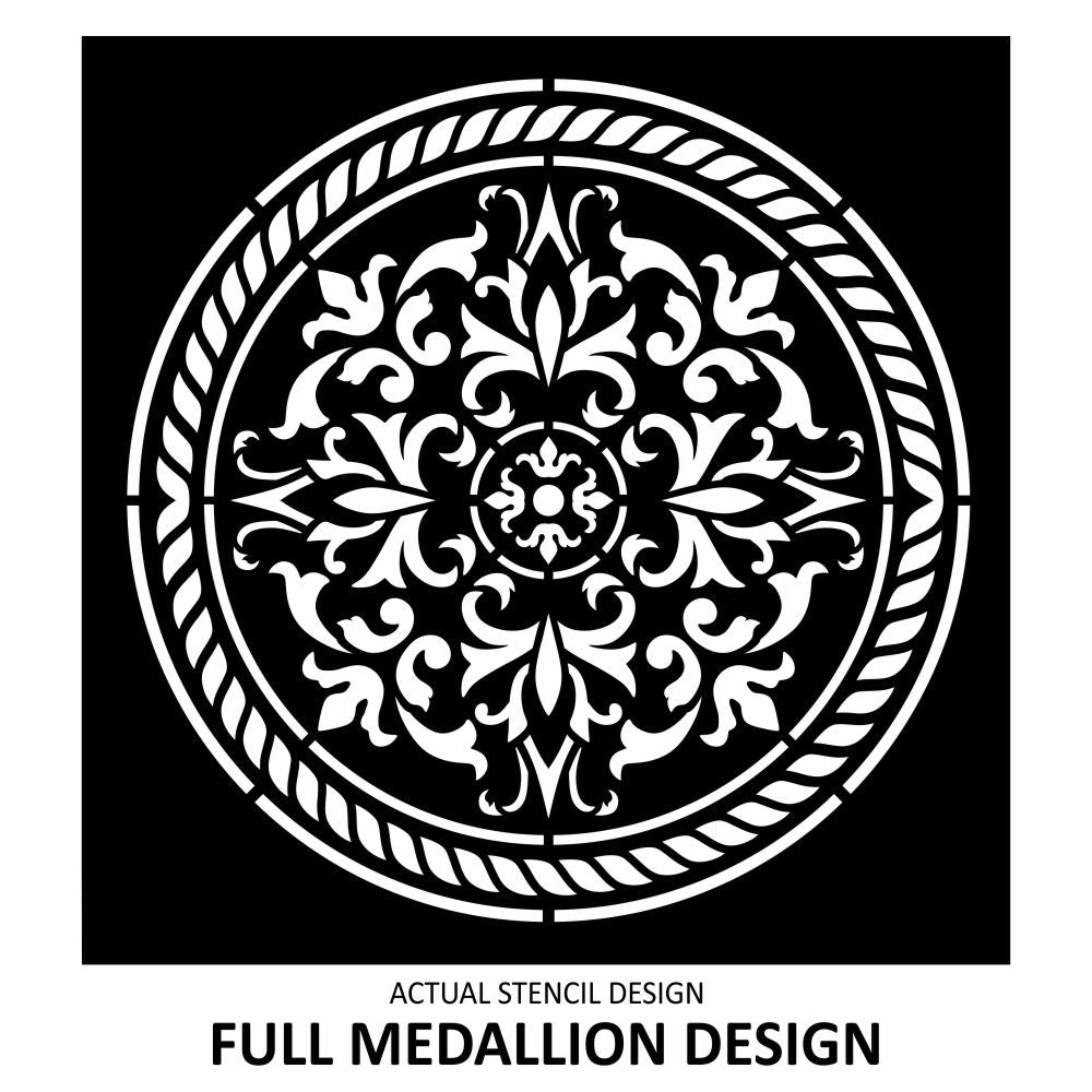 Savona Damask Medallion Stencil