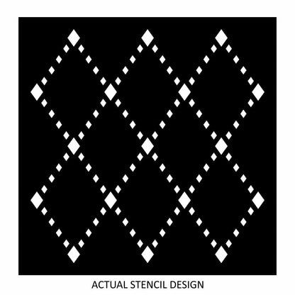 Tikka Diamond Trellis Stencil